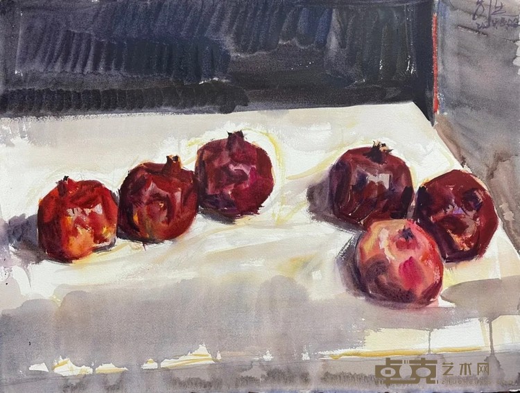 《石榴手稿之一》54x79cm 2024年