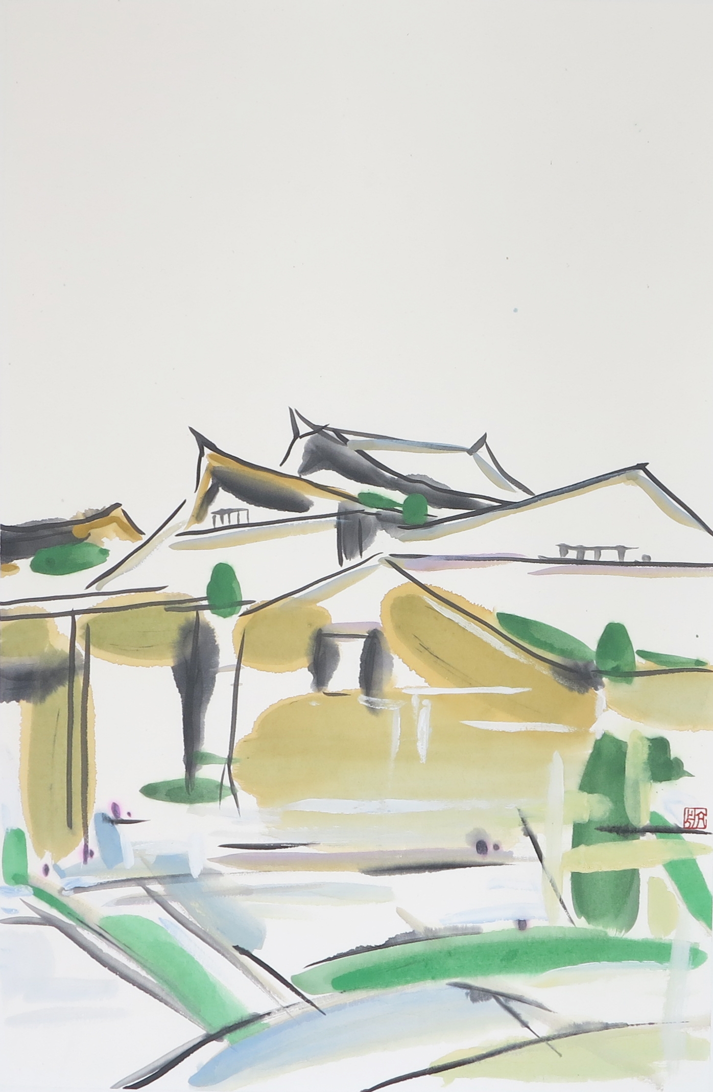 时间的流逝246x68cm