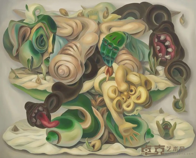 方熙朝《园丁》，布面油画，130 × 160 cm，2024