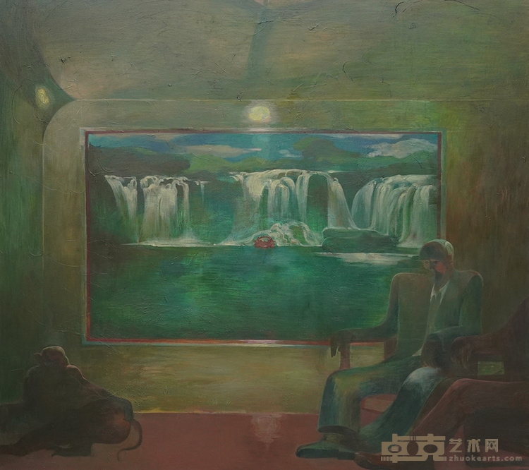 客厅 / Parlor 2024布面油画 / Oil on canvas180 × 160 cm