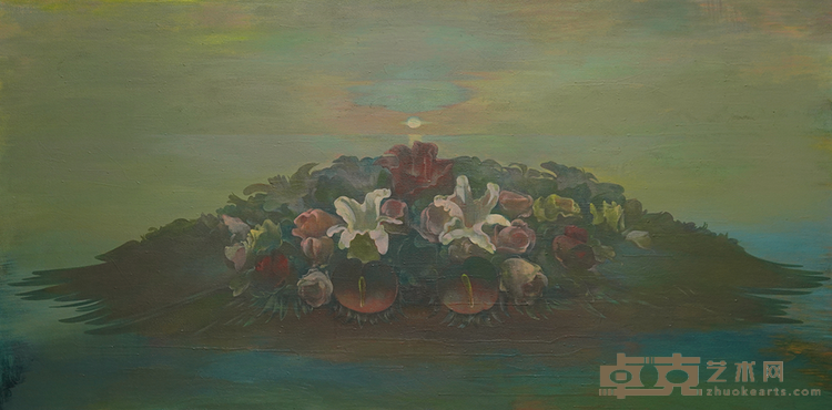 花神 3 / Goddess of Flowers 3 2024布面油画 / Oil on canvas180 × 90 cm