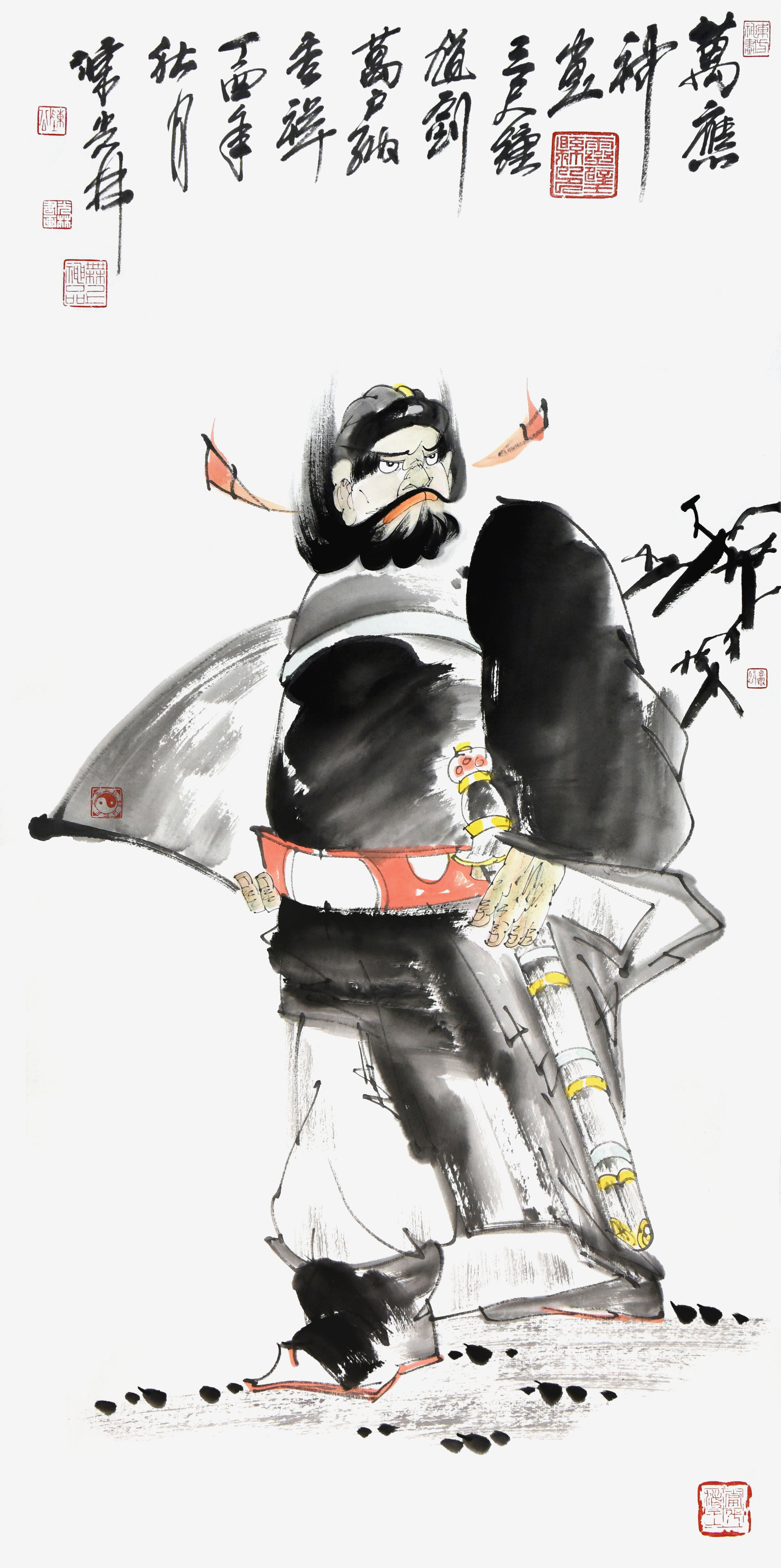 万应神画136cm×68cm