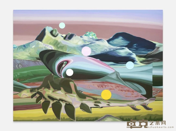 汪建伟《波动纪NO.14》布面综合材料,250×187cm,2023