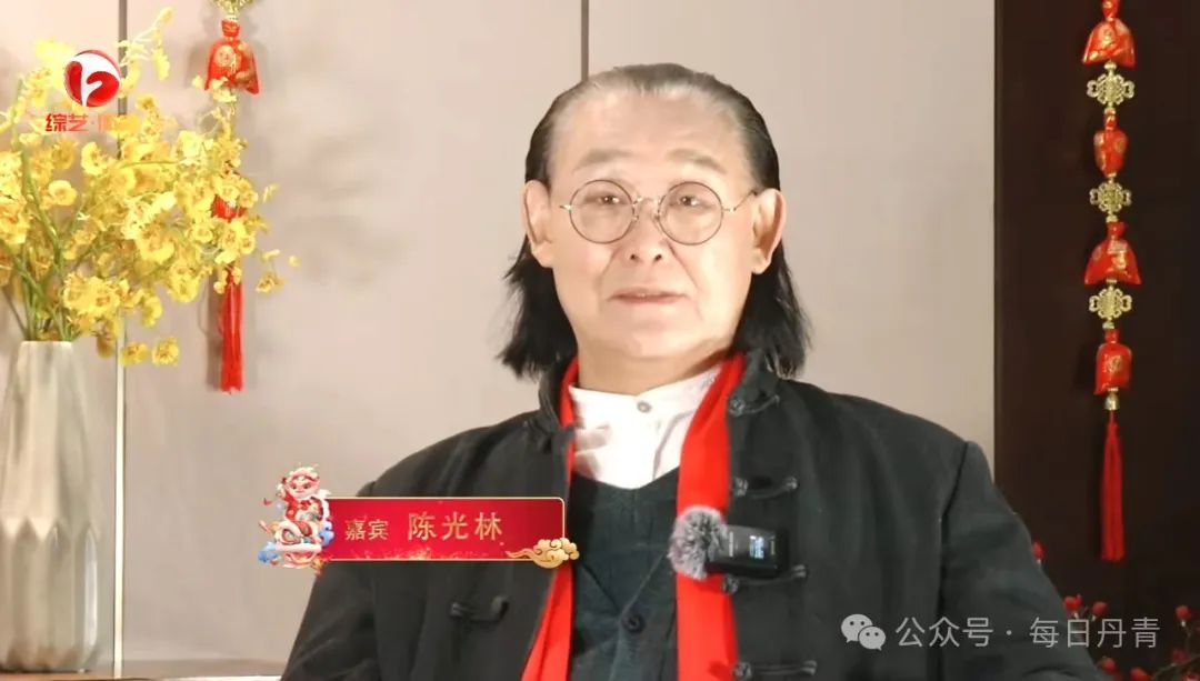 安徽电视台大年初六播出《画说年味》 | 陈光林访谈(截屏)