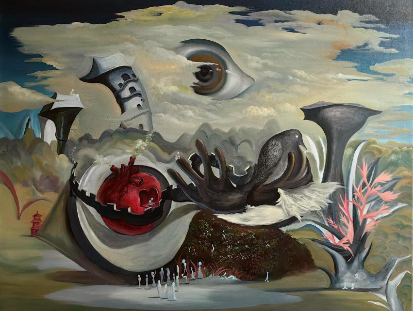 旅者的城市120×90cm