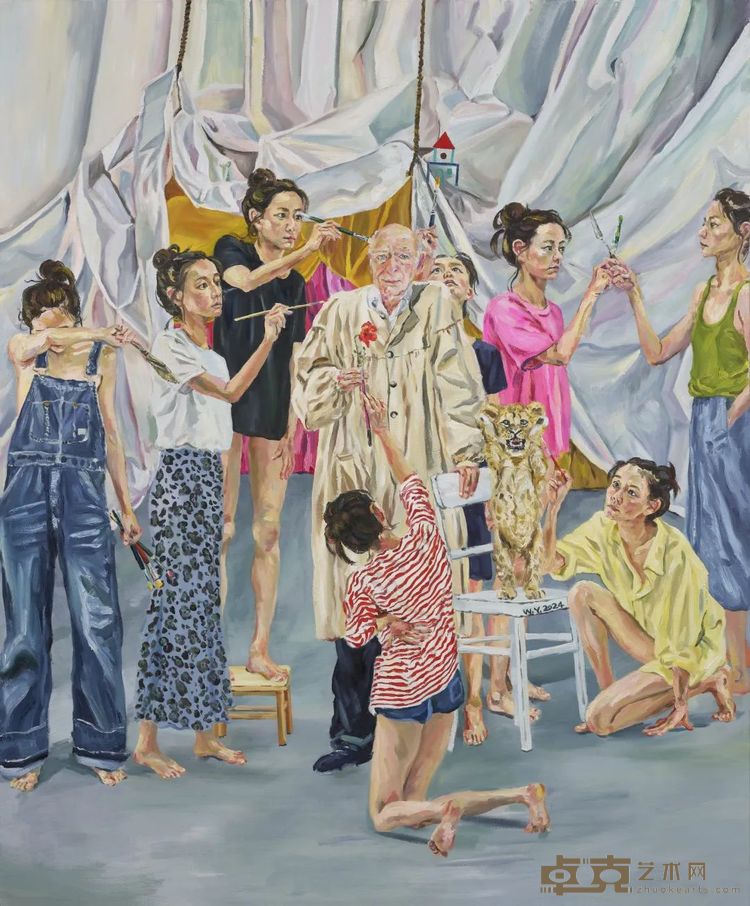 《城堡第四幕》，布面油画，250 × 200 cm，2024