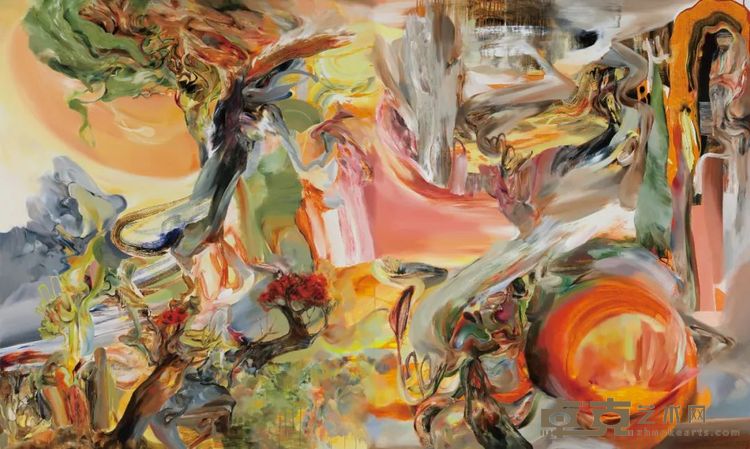 吴霜《自然之力》｜180.0 x 300.0 cm布面丙烯｜2024