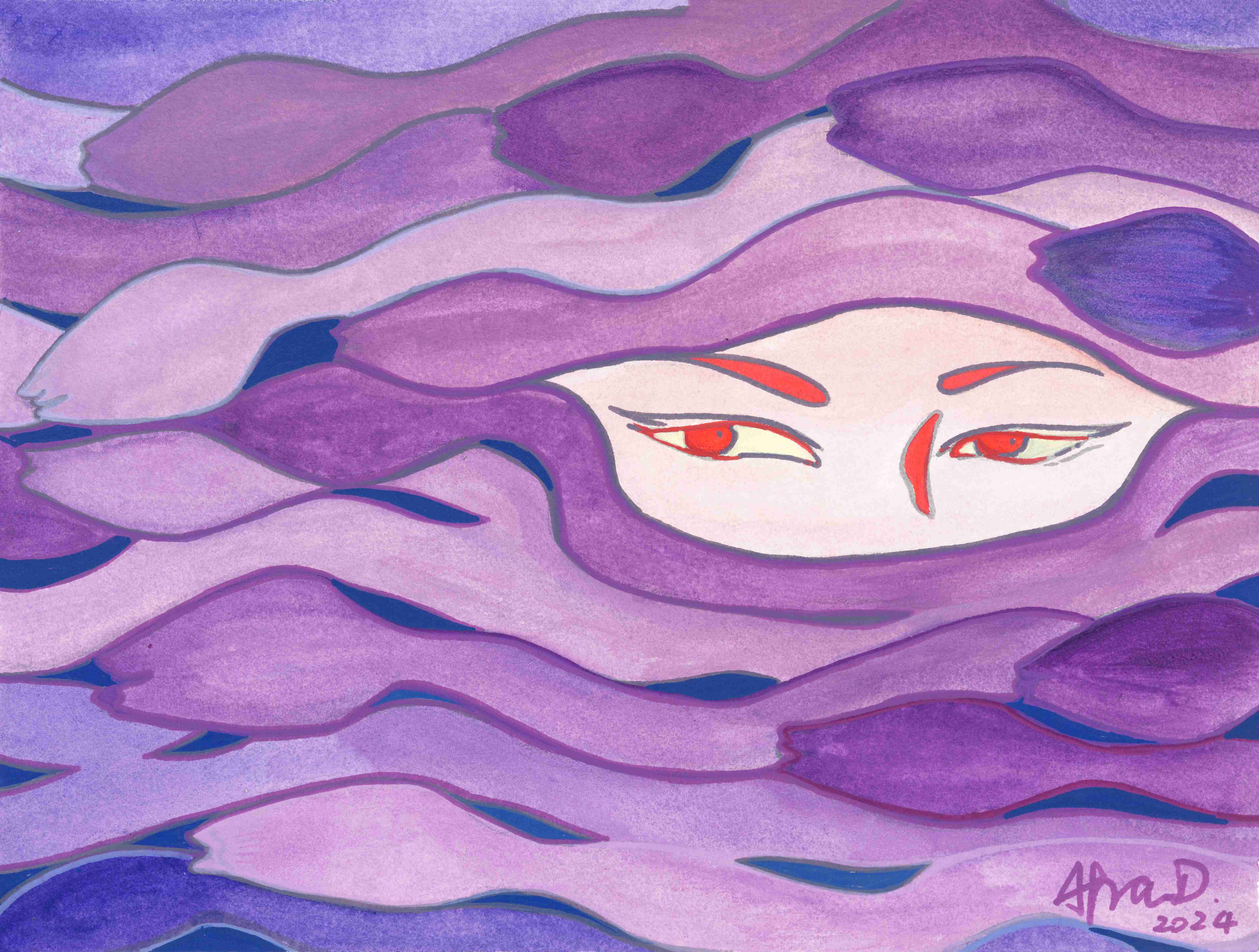 梦魇30cm x 40cm