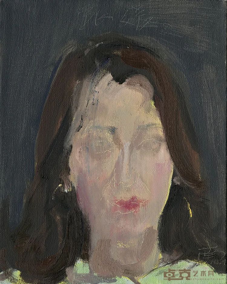 童雁汝南《2110240·著名赛事主持人张媛》，布面油画，41 x 33 cm，2021