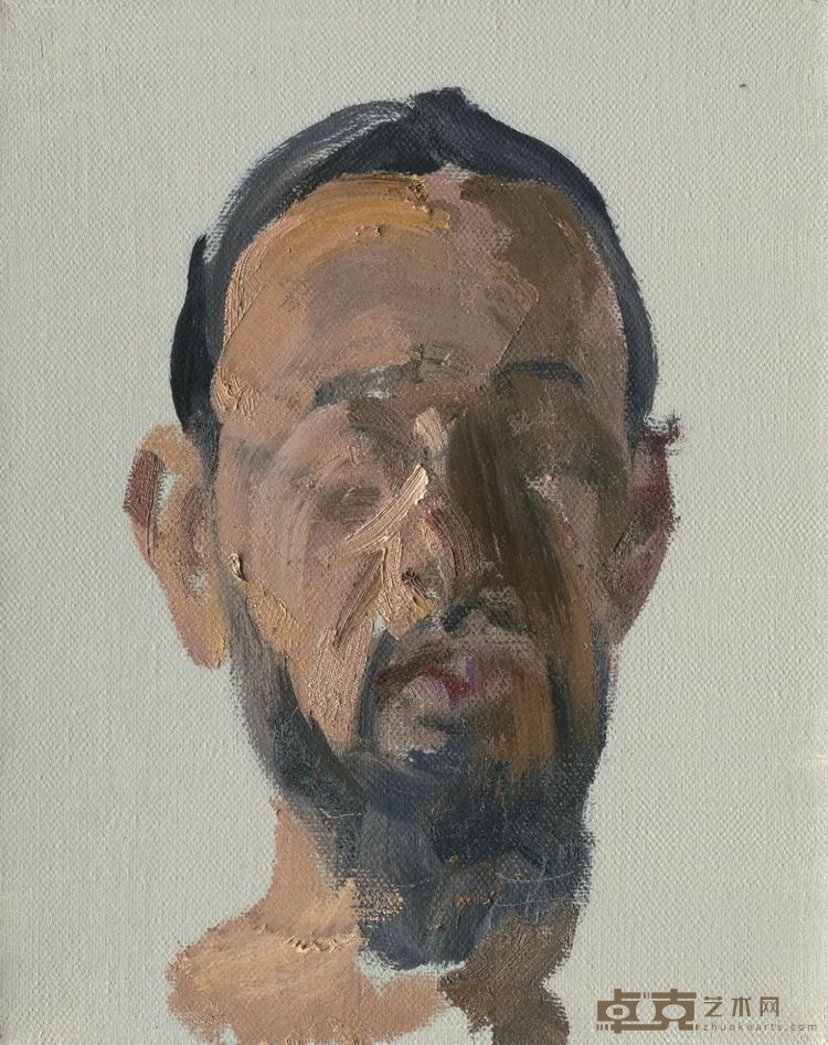 童雁汝南《2105041·我是谁》，布面油画，41 x 33 cm，2021