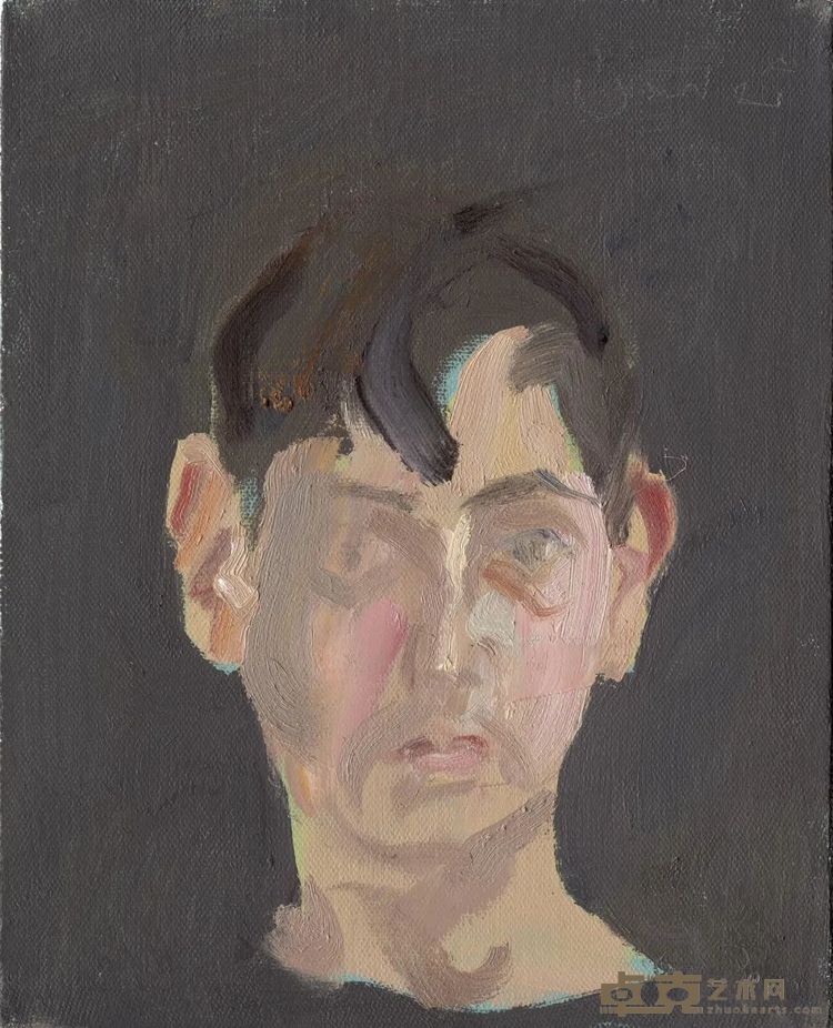 童雁汝南《2309093》，布面油画，41 x 33 cm，2023