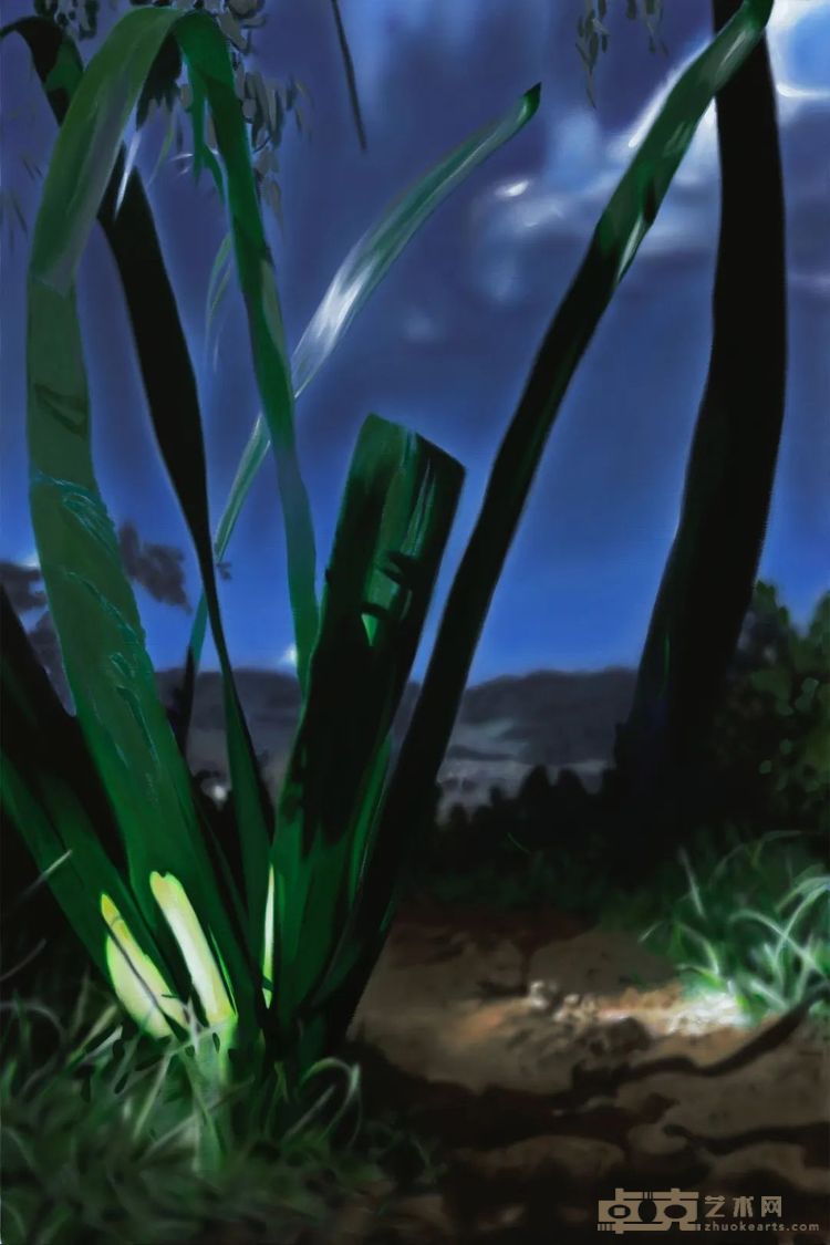 赵宇，长夜（之五），2024布面丙烯，150 x 100 cm