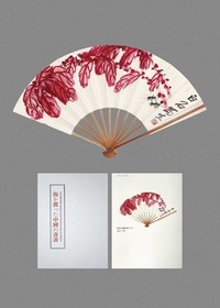 齐白石 （款） 草虫老来红 成扇