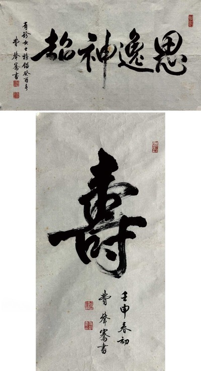 费声骞 行书两帧 软片