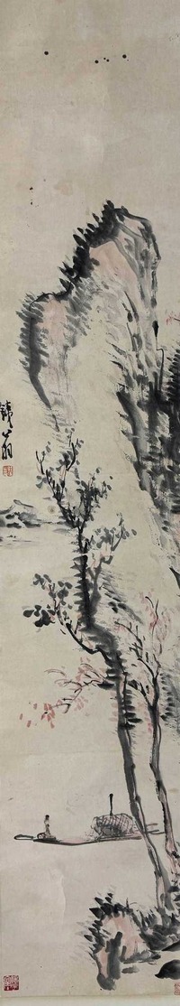钱瘦铁 渔舟唱晚 立轴