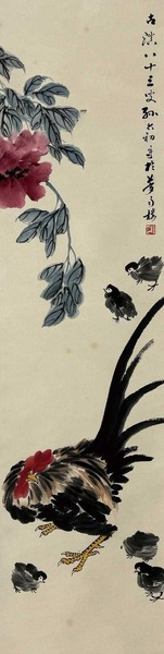 孙太初 教子图 立轴