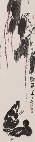 张朋 游春 立轴