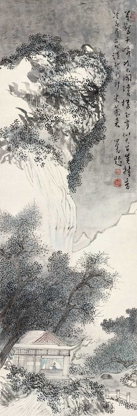 溥心畬 雪景山水 立轴