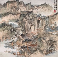 萧愻 峰峦幛锦绣 立轴