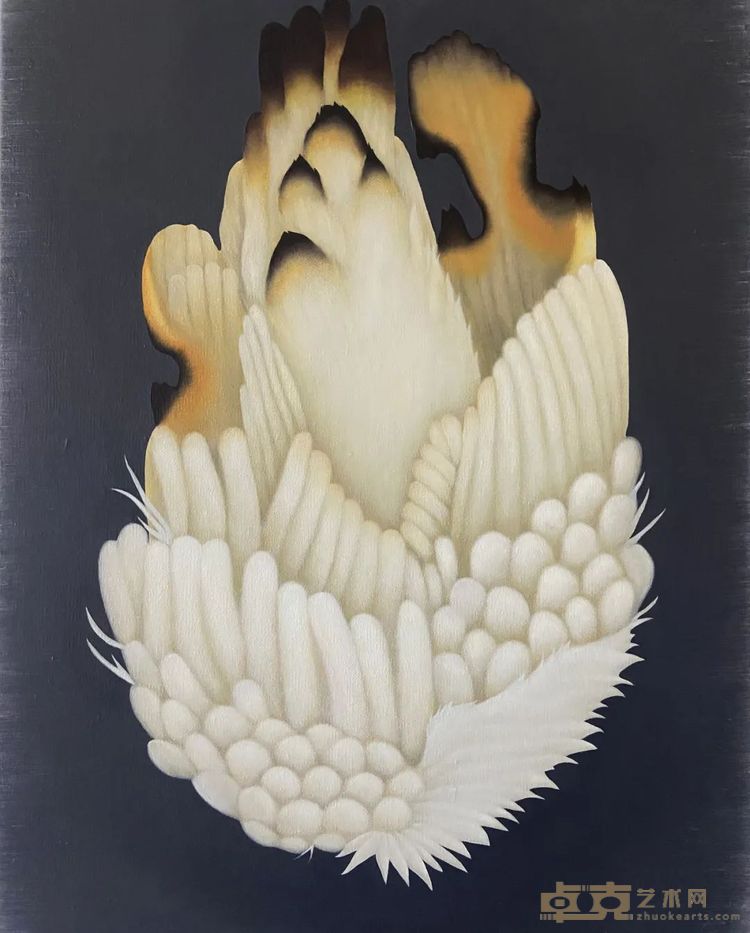 只是融化了 4 Just melted. 4布面油画 Oil on canvas40 x 50 cm, 2024, © ZHOU Yan