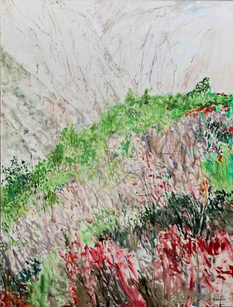杨劲松《春山空》176x230cm 布面油画 2023