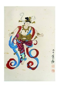 敦煌飞天仙女图