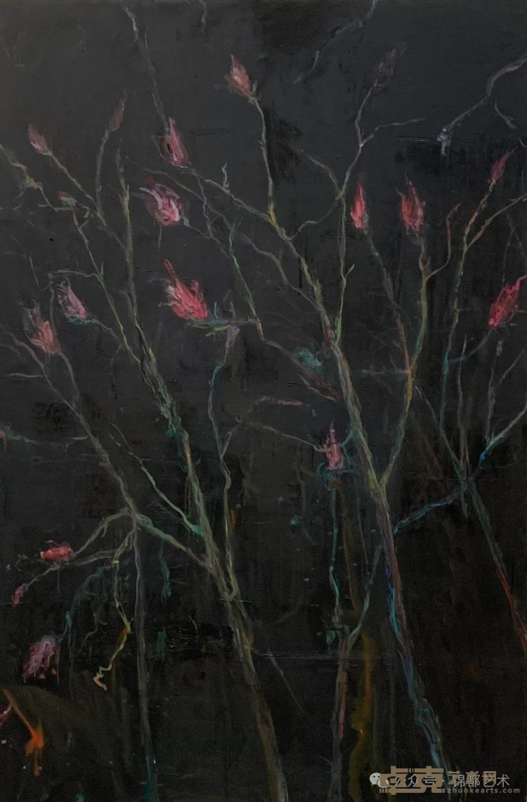 杨劲松《玉兰之二》195x130cm 布面油画 2025