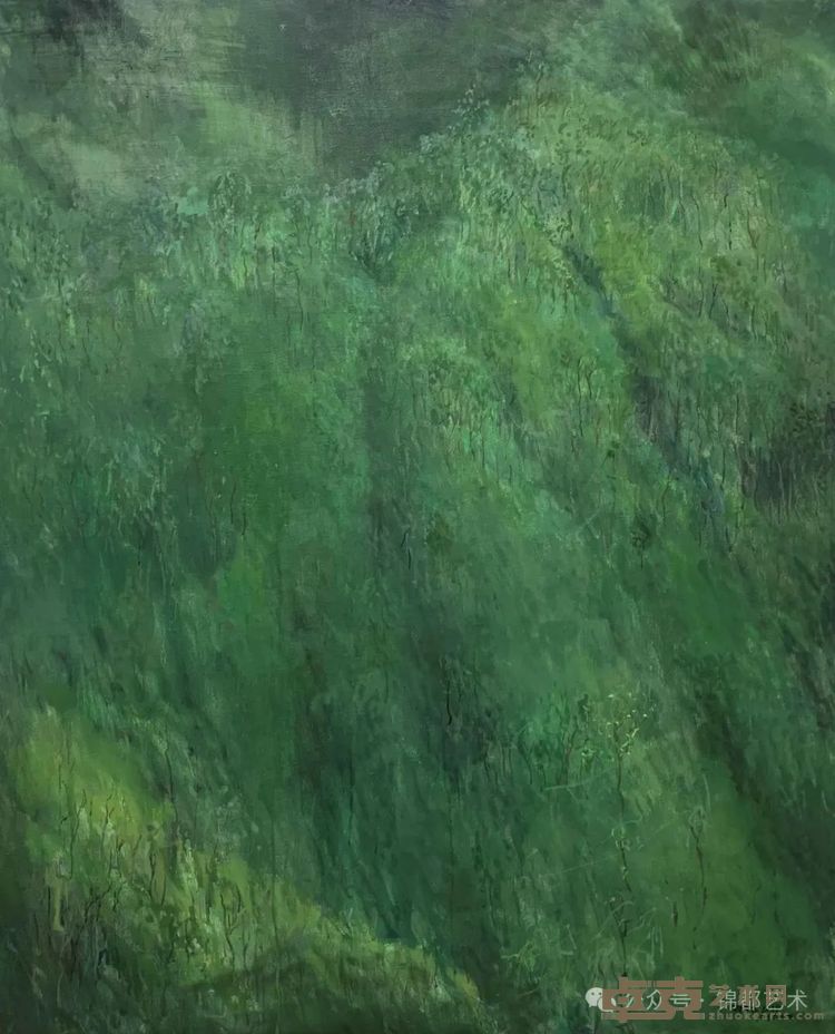 杨劲松《绿之二》113x138cm 布面油画 2024