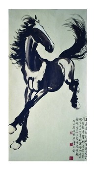 骏马图