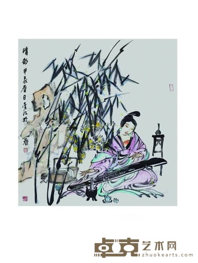 国画清韵 69×69cm