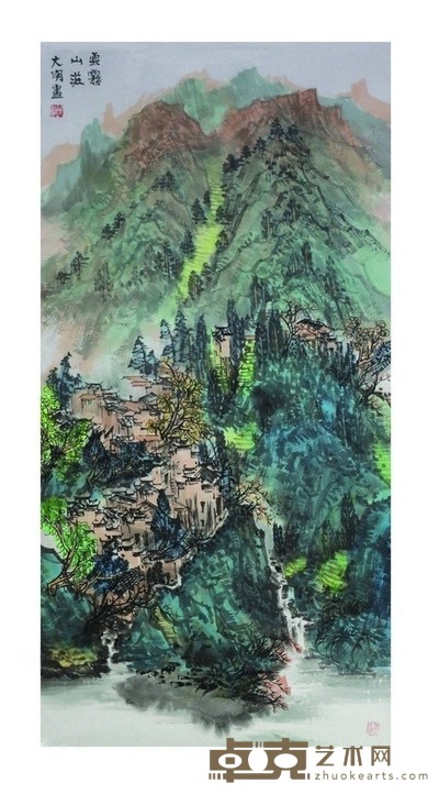 国画云雾山庄 