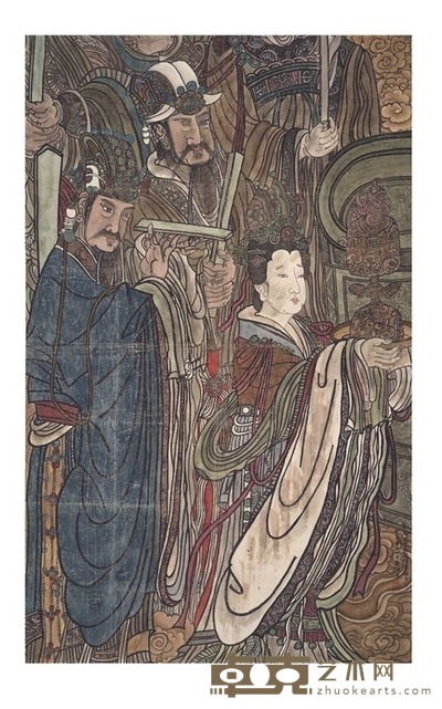 绢本 永乐宫壁画 