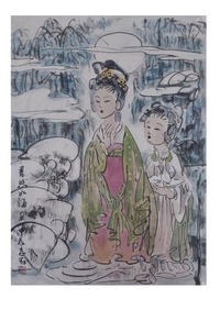 国画 思君如满月