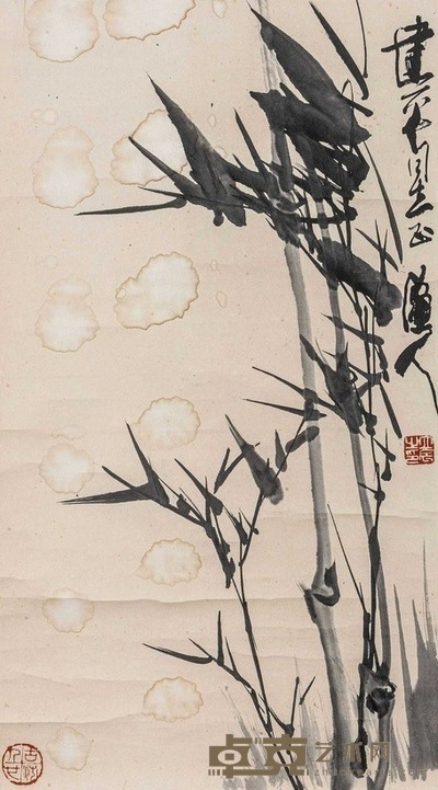 张立辰 墨竹图 立轴 67×37cm