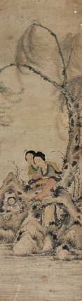 佚名 双美 立轴