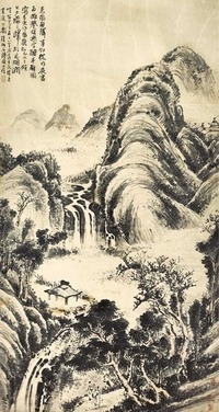 石涛 山水 立轴
