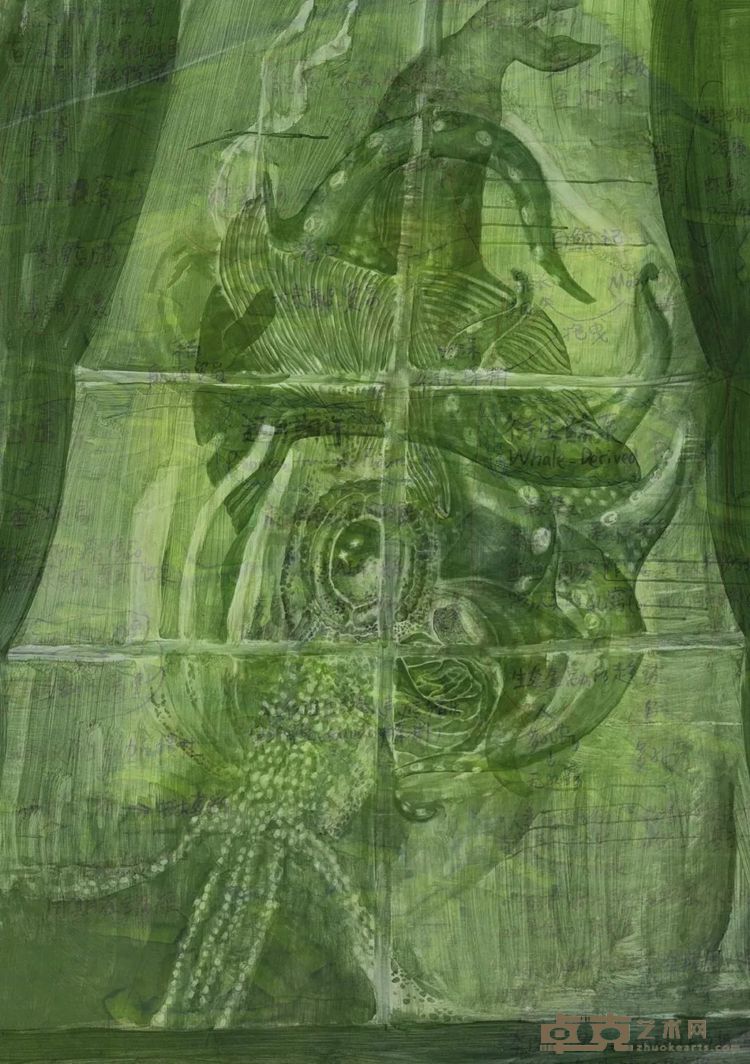 佩恩恩《衍生鲸泵》（手稿），2025
