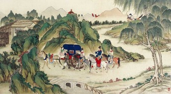 佚名 巡游图 镜片