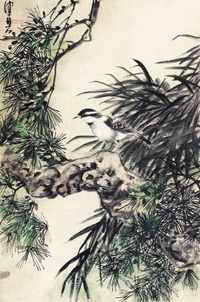陈佩秋 花鸟 立轴