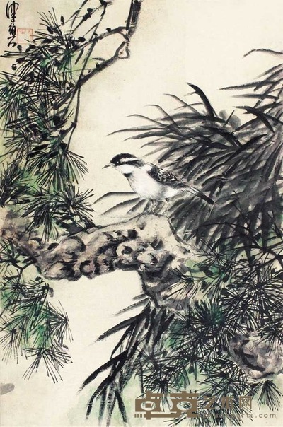 陈佩秋 花鸟 立轴 75×50cm