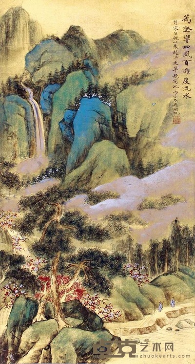 吴湖帆 万壑松风 立轴 57×30cm