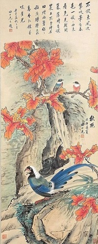 田世光款 花鸟