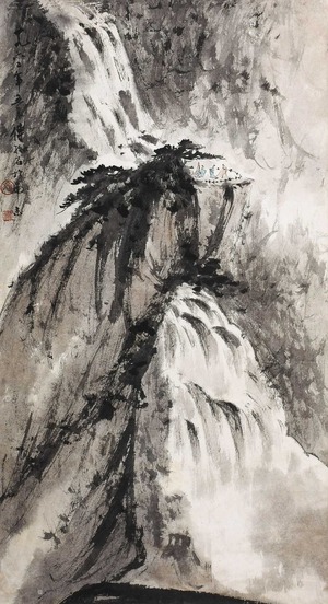 傅抱石 （款） 山水 立轴
