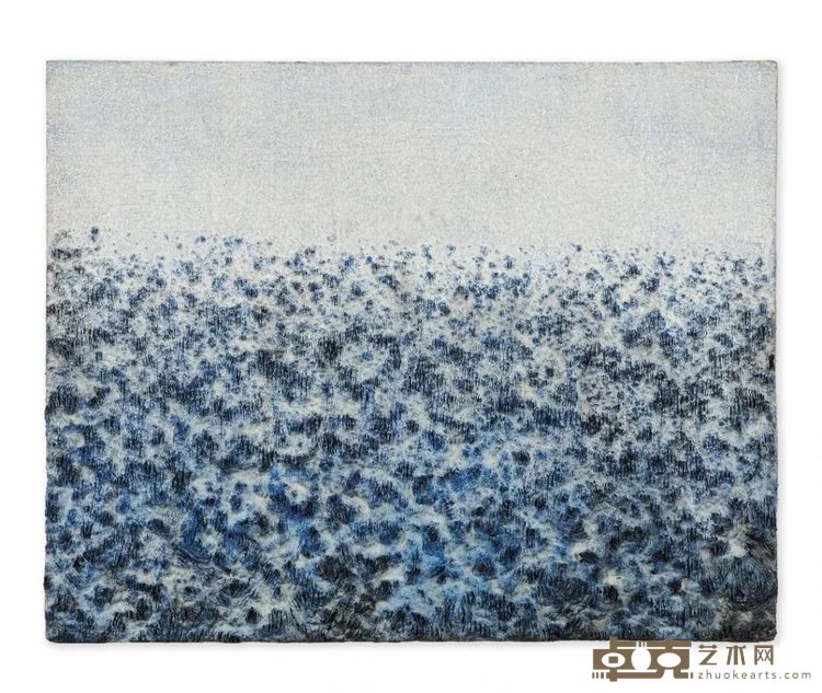 ©HdM GALLERY《无题No.25-014》，亚麻布上韩纸与综合材料，71x91cm, 2025Untitled No.25-014, mixed media with Hanji on linen, 71x91cm, 2025