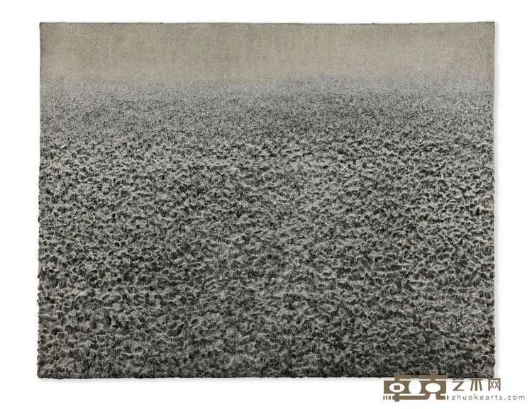 ©HdM GALLERY 《无题No.25-002》，亚麻布上韩纸与综合材料，235x182cm, 2025Untitled No. 25-002, mixed media with Hanji on linen, 235x182cm, 2025