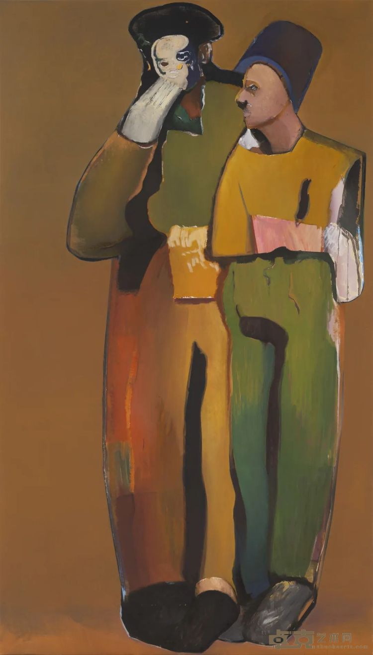 闫占城 Yan Zhancheng蹩脚演员The Ham Actors布面油画 Oil on canvas2024 300 x 170cm