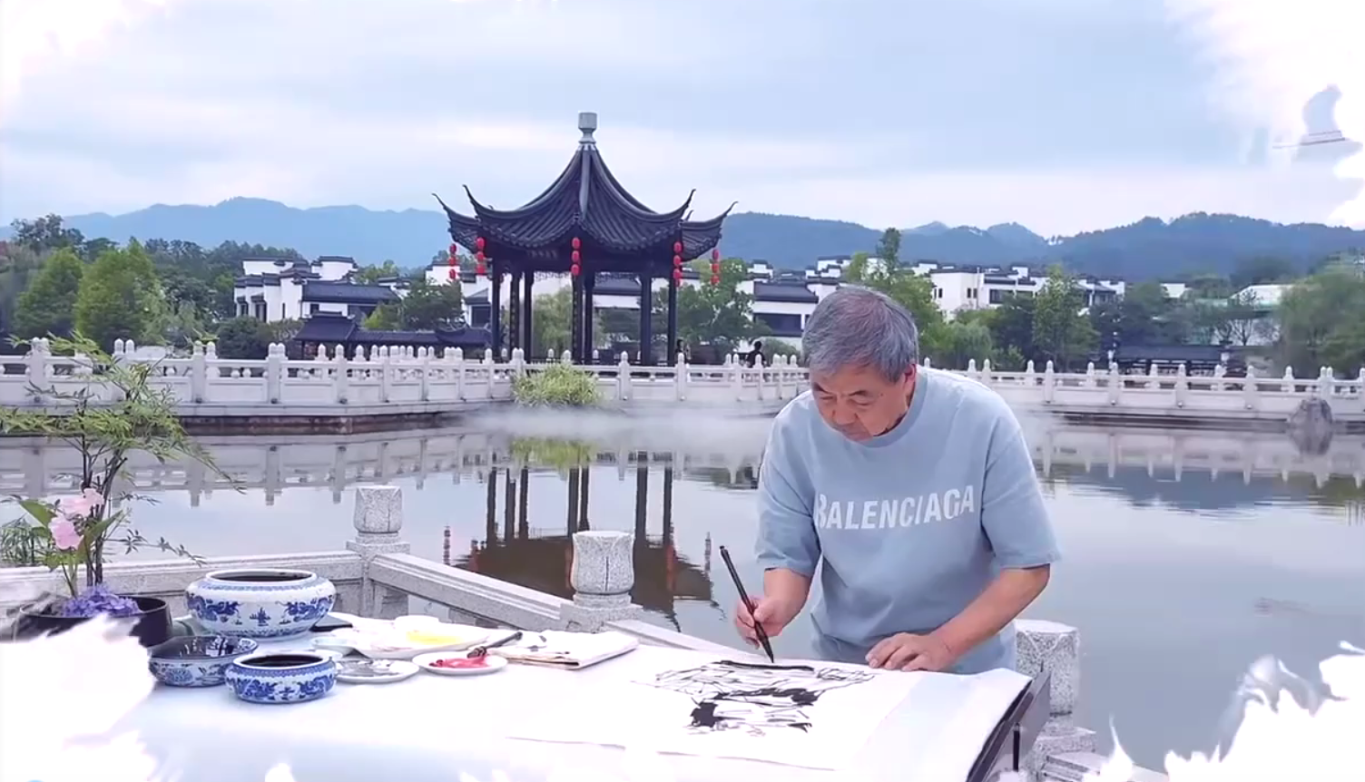 国画艺术名家李雷创作视频