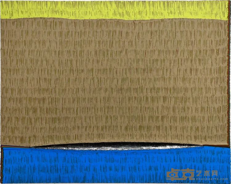 权纯益《隙-积・研 (2-05) 》72.7 × 90.9 cm｜布面综合媒材｜2025