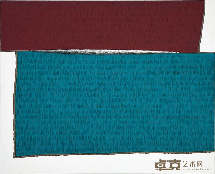 权纯益《隙-积・研 (5-01)》120.0 × 150.0 cm｜布面综合媒材｜2025