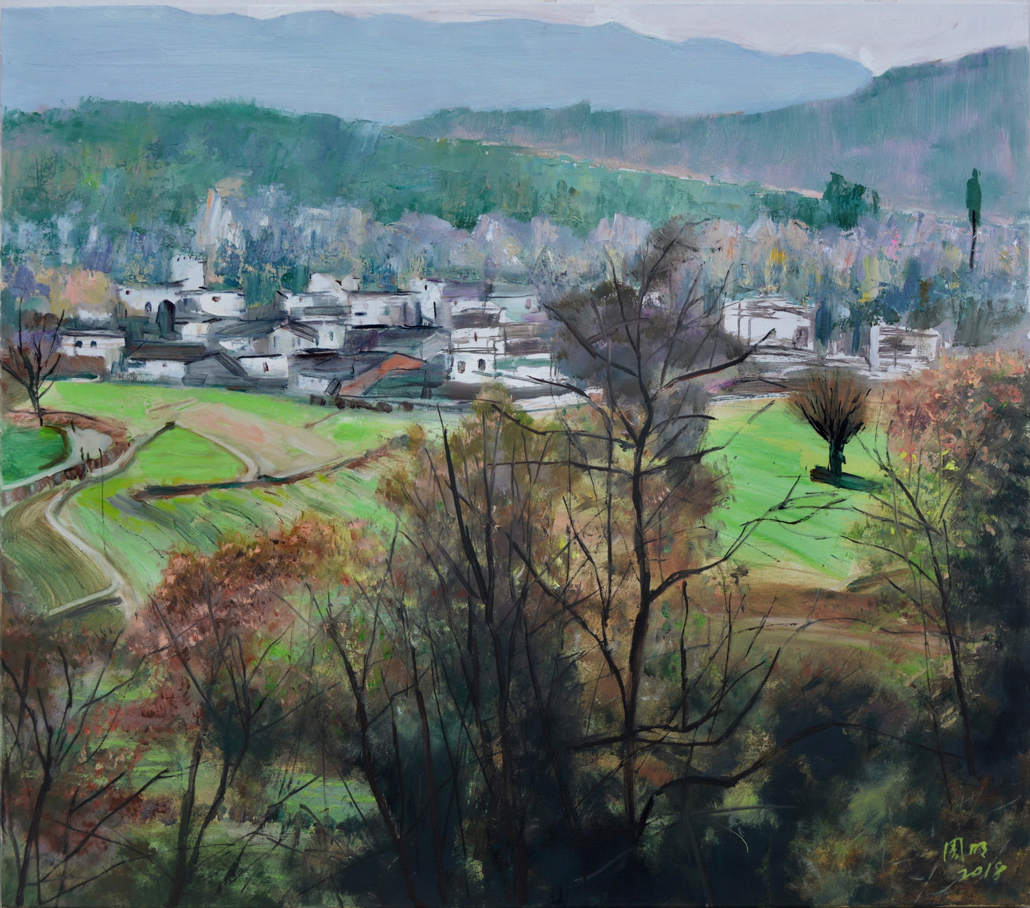 风景70cm×80cm